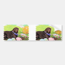 Ostern - Schokolade Labrador - Hershey Autosticker