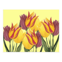 Ostern-Tulpen Postkarten