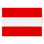Österreich-Flagge Notecard Grußkarte