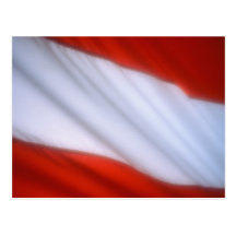 ÖSTERREICH-FLAGGE POSTKARTE