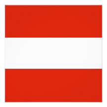 Österreich-Flaggen-Einladung