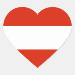 Österreich-Flaggen-Herz-Aufkleber