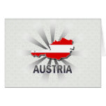 Österreich-Flaggen-Karte 2,0