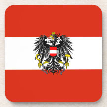 Österreich-Flaggen-Korken-Untersetzer