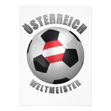 ÖSTERREICH-FUSSBALL-MEISTER EINLADUNGSKARTE