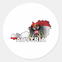 Österreich-Karte Aufkleber