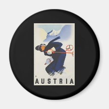 Österreich-Ski Kühlschrankmagnete