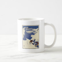 Österreich-Skihäuschen in den Alpen Teetasse