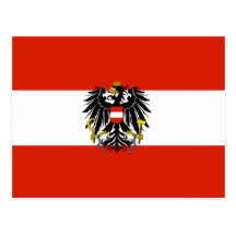 Österreich-Staats-Flaggen-Postkarte