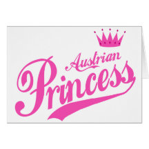 Österreichische Prinzessin Grußkarte