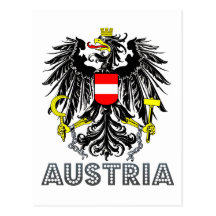Österreichisches Emblem Postkarten