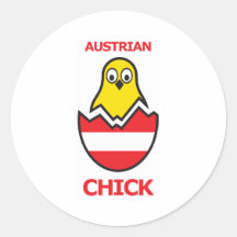 Österreichisches Küken Aufkleber