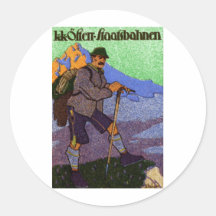 Österreichisches wanderndes Plakat 1910 Sticker