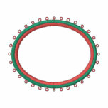 Ovaler Applique