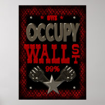 OWS OCCUPY WALL STREET 99 stark Posterdrucke