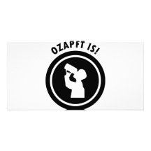 ozapftis bayerisches Oktoberfest Symbol Individuelle Photo Karte