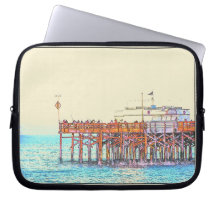 Ozean-Strand-Pier-Elektronik-Hülse Laptop Sleeve Schutzhülle