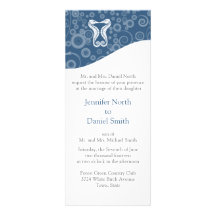 Ozean-Thema, das Inviations Schablone Wedding ist Personalisierte Einladungskarten
