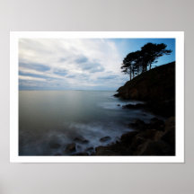 Ozeanufer-Klippe Poster