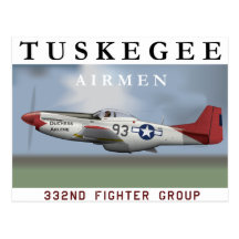 P51D 332. Kämpfer-Gruppe Postkarten