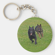 Paare der Schäferhunde Schlüsselband