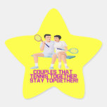 Paare dieses Tennis zusammen Sticker