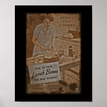 Packing Lunch Boxes WWII Print