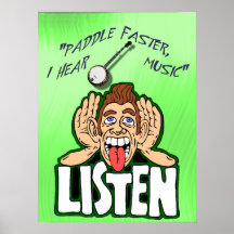 PADDEL SCHNELLER, HÖRE ICH BANJO   MUSIC-POSTER