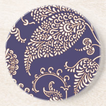 Paisley des Damastes Vintages girly Blumenchicmust Untersetzer