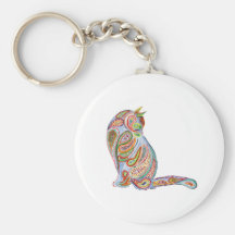 Paisleykatze Schlüsselbänder