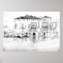 Palaces Venice Italy 1880 Posters