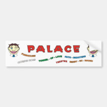 Palast-Gebäude-Front Auto Sticker