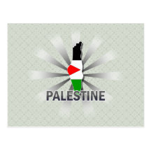 Palästina-Flaggen-Karte 2,0 Postkarten