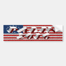 PALIN 2016 Autoaufkleber, Burgunder 3D, Betsy Ross