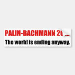 Palin Bachmann 2012 Auto Sticker