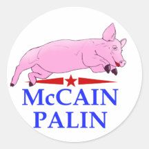 Palin McCain, Schwein-Lippenstift Sticker