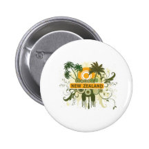 Palme Neuseeland Anstecknadelbuttons