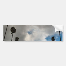 Palmen und Wolken Auto Sticker