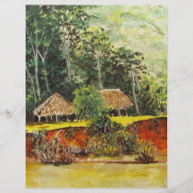 Panama-Aquarell Bedruckte Flyer