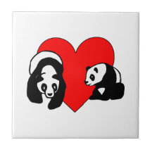 Panda-Bär Kachel
