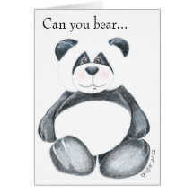 Panda-Bärn-Bild Karten