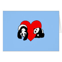Panda-Bärn-Liebe Karten