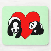 Panda-Bärn-Liebe Mousepad