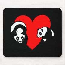 Panda-Bärn-Liebe Mousepad