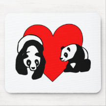 Panda-Bärn-Liebe Mousepad