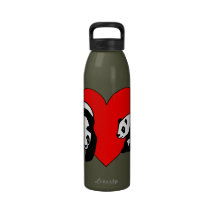 Panda-Bärn-Liebe Wasserflasche