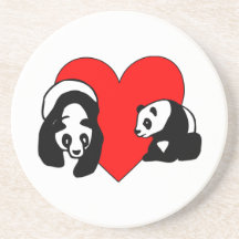 Panda-Bärn-Liebe Untersetzer
