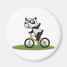 Panda-Bärn-Radfahrer Kühlschrankmagnet