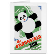 Panda Brookfield Zoo WPA 1938 Karten