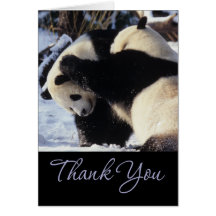 Panda danken Ihnen Karten